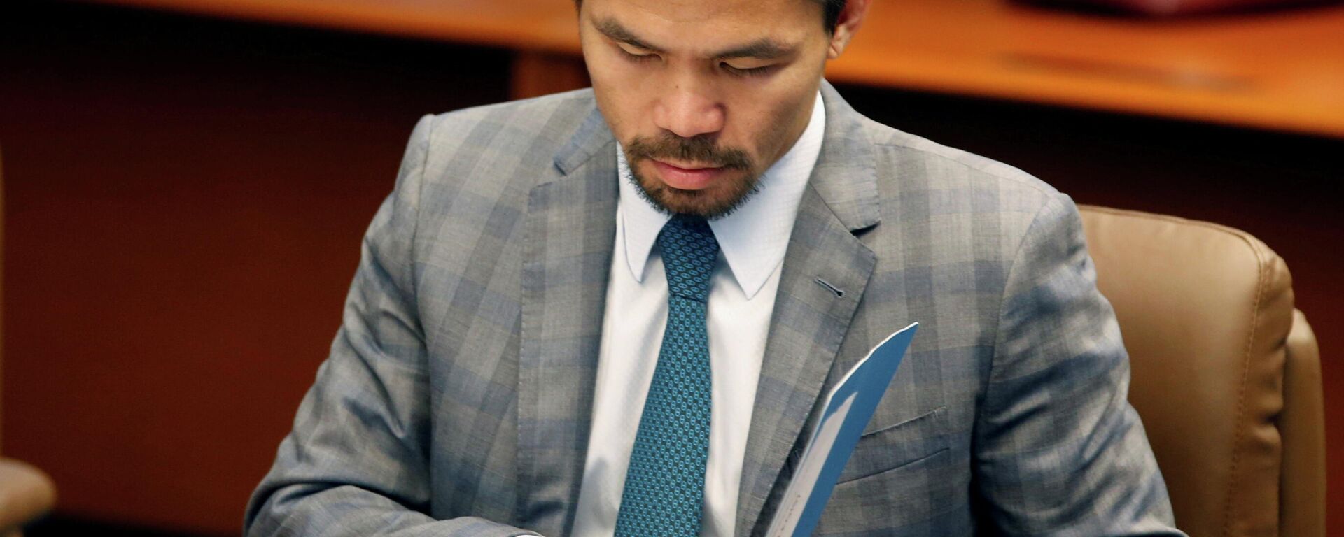 Manny Pacquiao võ sĩ quyền Anh chuyên nghiệp hạng bán trung, đồng thời còn là một chính trị gia của Philippines - Sputnik Việt Nam, 1920, 17.02.2022