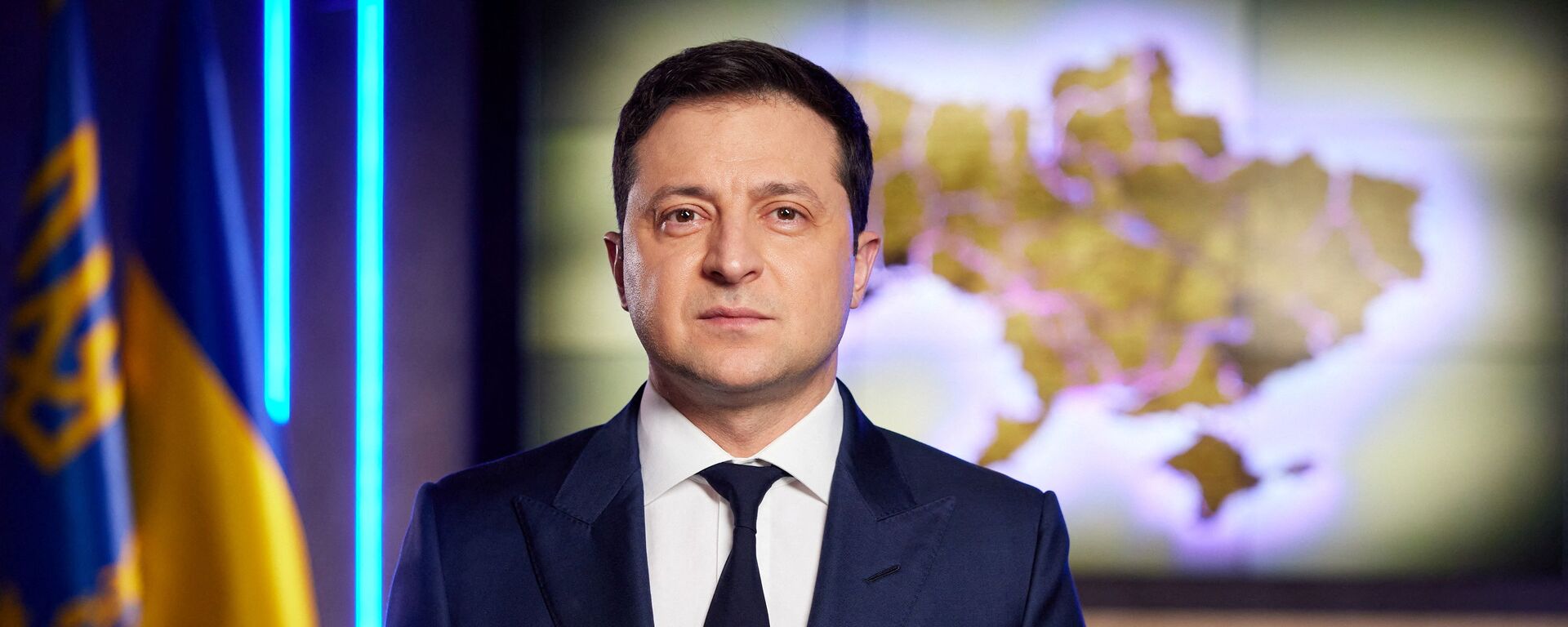 Tổng thống Ukraina Vladimir Zelensky trong bài phát biểu gửi người dân đất nước - Sputnik Việt Nam, 1920, 17.03.2022