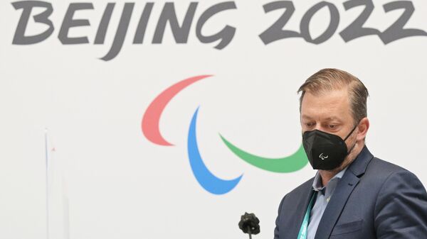 Chủ tịch Ủy ban Paralympic Quốc tế Andrew Parsons tại cuộc họp của IPC - Sputnik Việt Nam