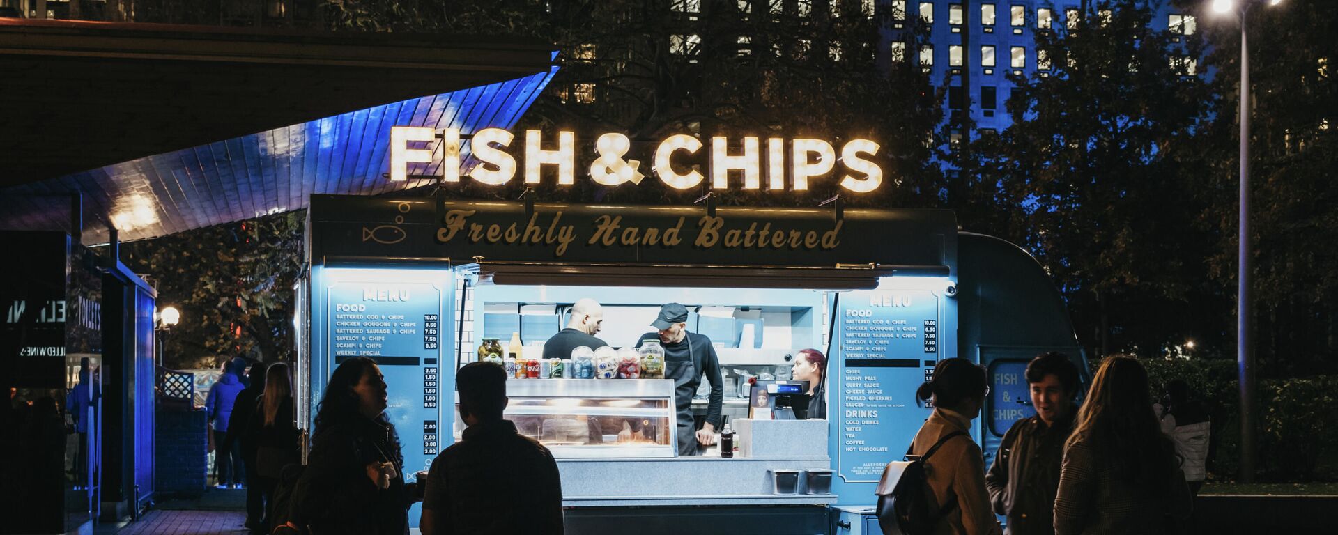 Ki-ốt Fish and Chips ở London - Sputnik Việt Nam, 1920, 22.03.2022