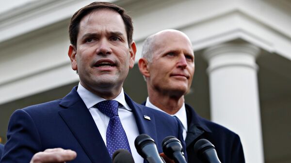 Thượng nghị sĩ Hoa Kỳ Marсo Rubio và Rick Scott tại Nhà Trắng - Sputnik Việt Nam