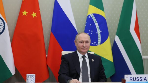 Tổng thống Nga Vladimir Putin tham gia hội nghị thượng đỉnh BRICS - Sputnik Việt Nam