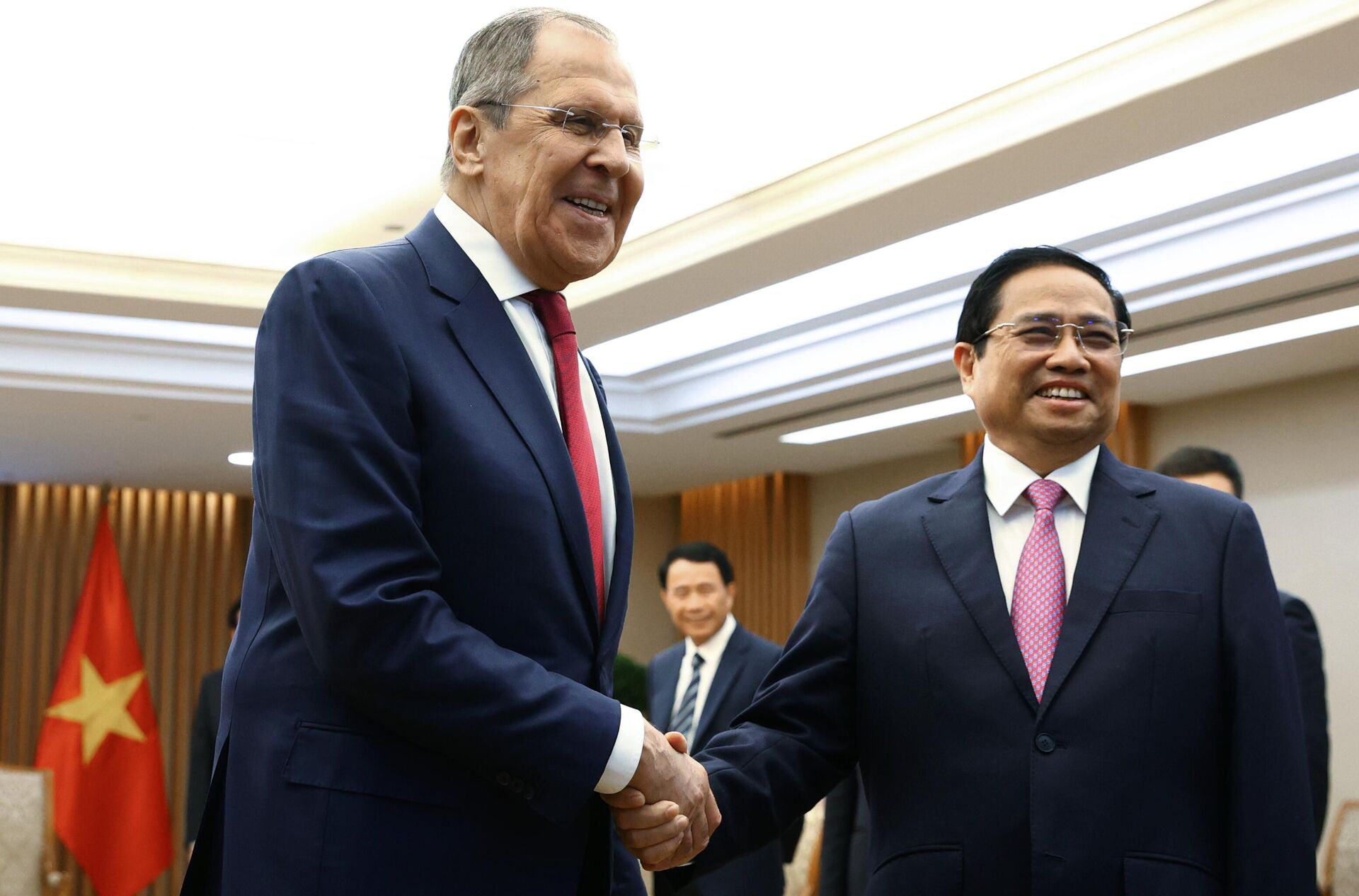 Thủ tướng Phạm Minh Chính tiếp Bộ trưởng Ngoại giao Nga Sergey Lavrov - Sputnik Việt Nam, 1920, 06.07.2022