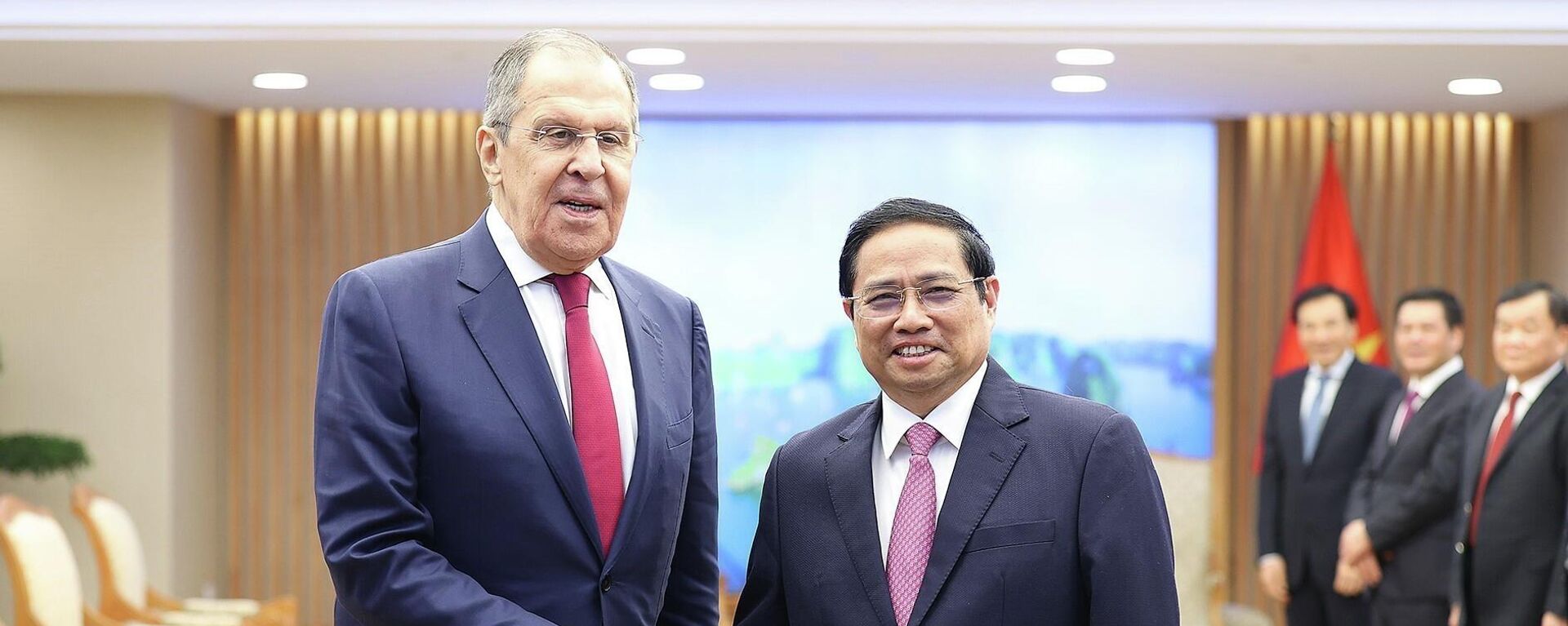 Thủ tướng Phạm Minh Chính tiếp Bộ trưởng Ngoại giao Nga Sergey Lavrov - Sputnik Việt Nam, 1920, 09.07.2022