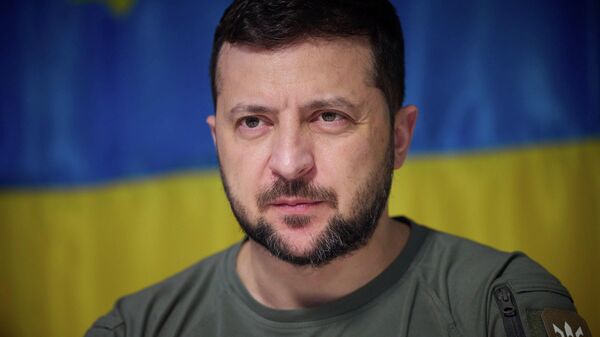 Tổng thống Ukraina Vladimir Zelensky tham dự cuộc họp với quân đội - Sputnik Việt Nam