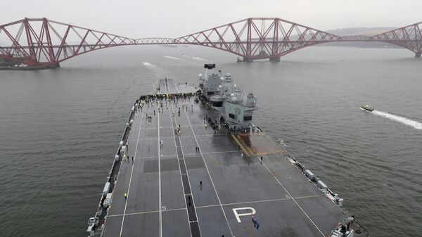 Tàu sân bay mới nhất của Hải quân Hoàng gia Anh HMS Prince of Wales - Sputnik Việt Nam