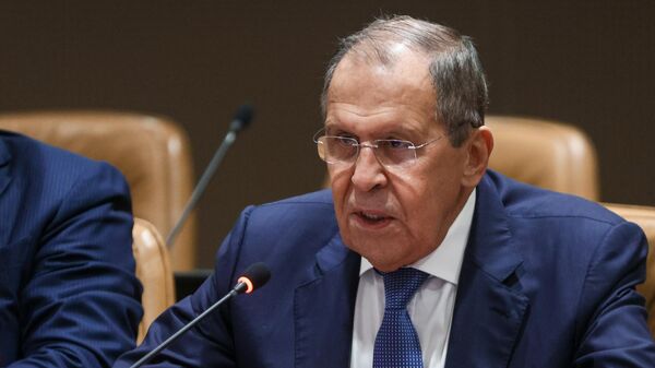 S. Lavrov bên lề khóa họp lần thứ 77 của Đại hội đồng LHQ - Sputnik Việt Nam