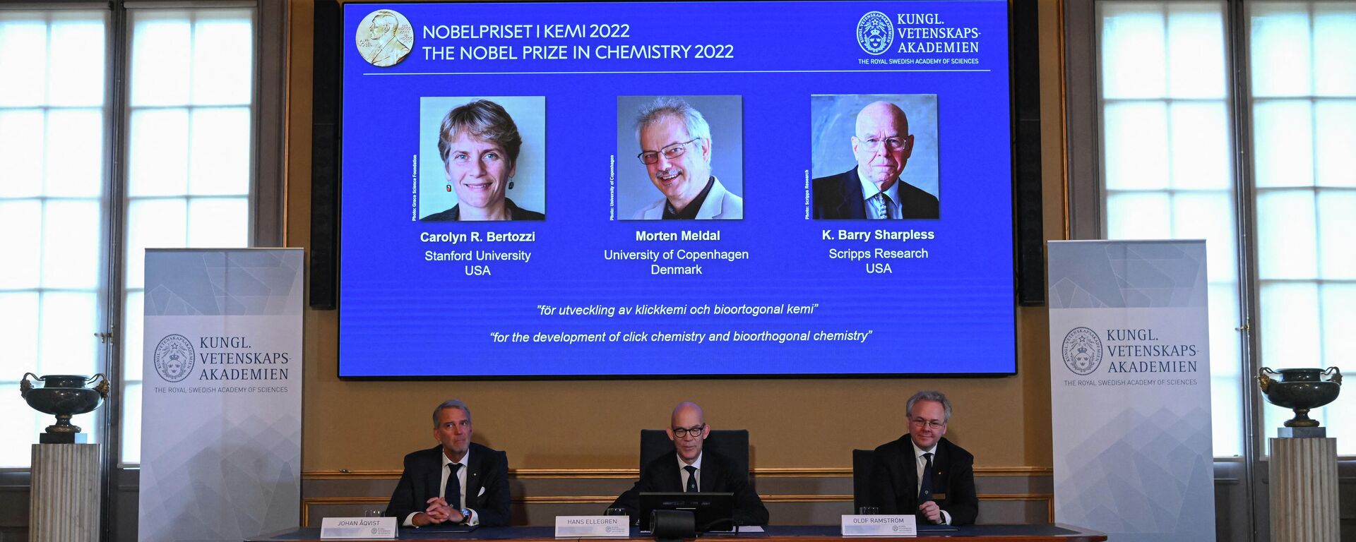 Người đoạt giải Nobel Hóa học 2022 - Sputnik Việt Nam, 1920, 05.10.2022