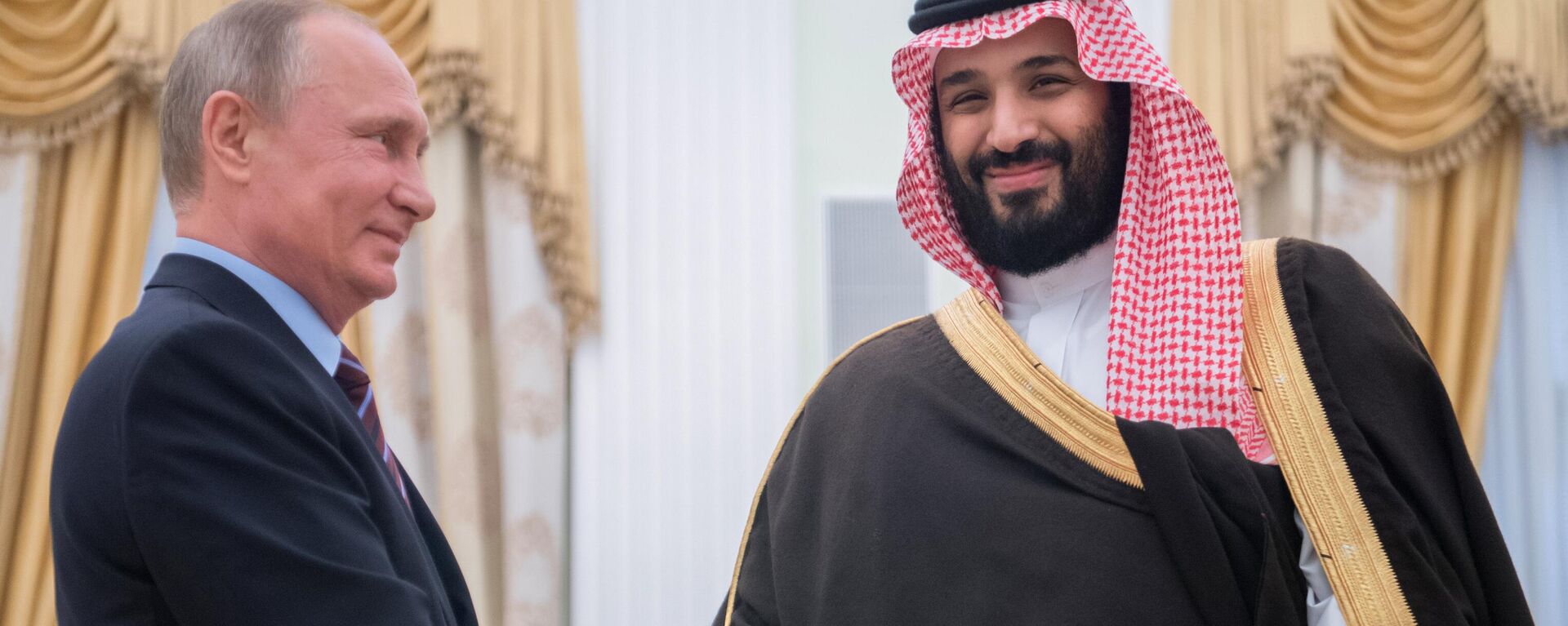 Cuộc gặp của Tổng thống Nga Vladimir Putin với Phó Thái tử Saudi Arabia Muhammad bin Salman Al Saud - Sputnik Việt Nam, 1920, 09.10.2022