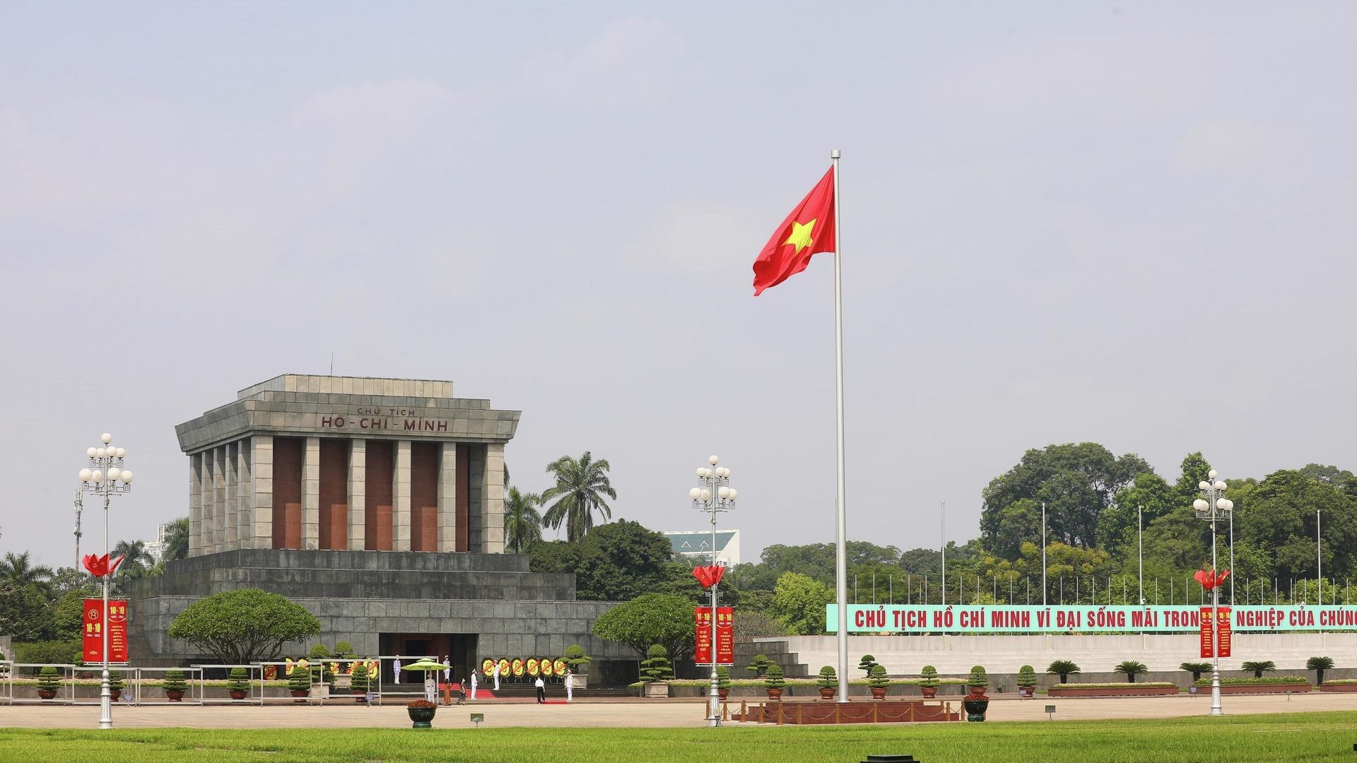 Hà Nội trang hoàng chào mừng kỷ niệm 68 năm Giải phóng Thủ đô - Sputnik Việt Nam, 1920, 10.10.2022