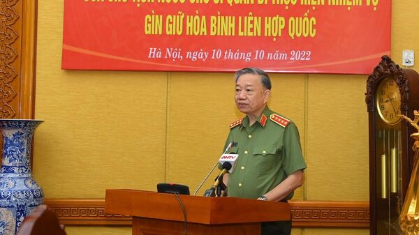 Bộ trưởng Tô Lâm phát biểu tại buổi Lễ - Sputnik Việt Nam