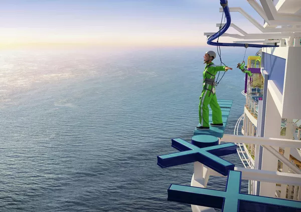 Người đàn ông bên Crown's Edge trên con tàu du lịch lớn nhất thế giới Icon of the Seas Người đàn ông bên Crown's Edge trên con tàu du lịch lớn nhất thế giới Icon of the Seas - Sputnik Việt Nam
