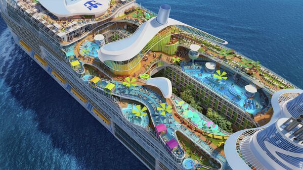 Con tàu du lịch lớn nhất thế giới Icon of the Seas của hãng Royal Caribbean International - Sputnik Việt Nam