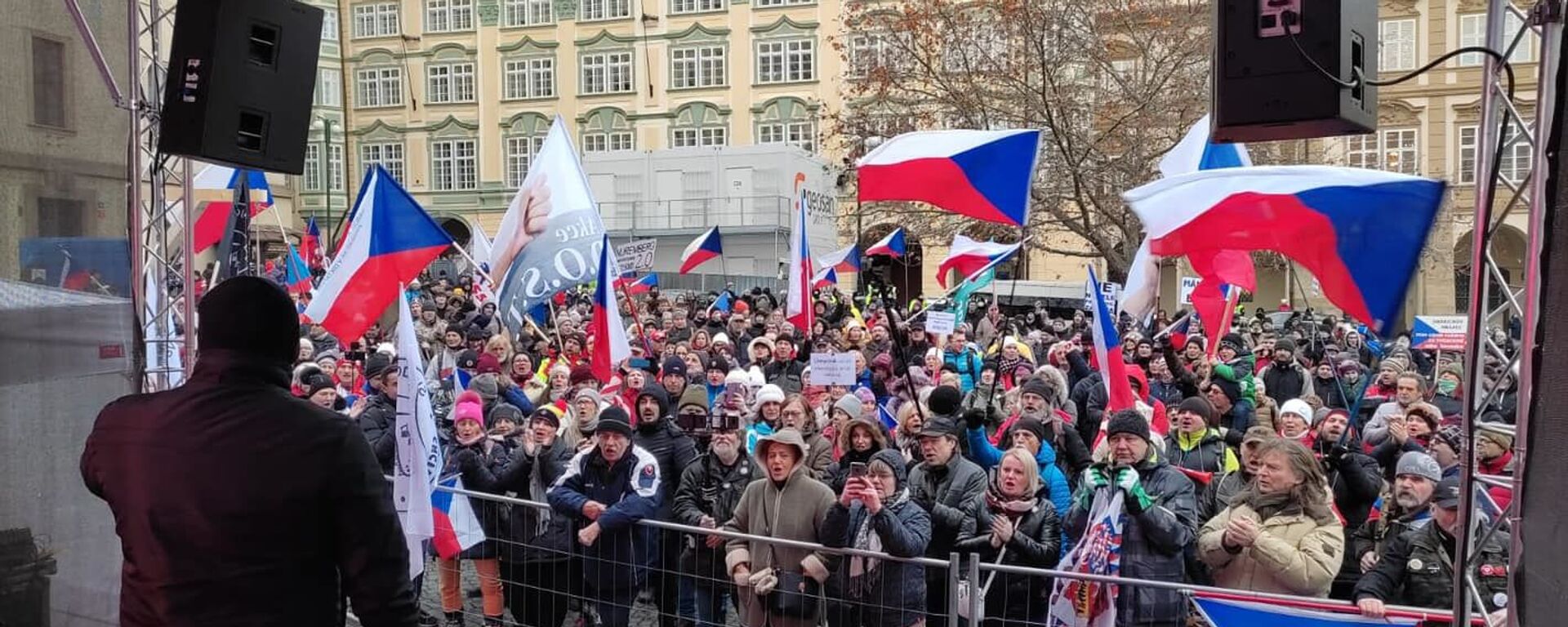 Biểu tình ở Praha - Sputnik Việt Nam, 1920, 01.11.2022