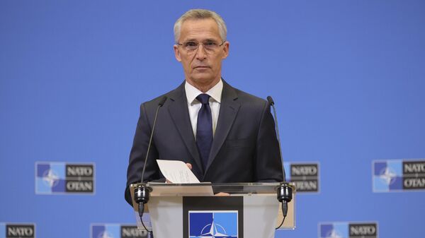 Tổng thư ký NATO Jens Stoltenberg tại Brussels - Sputnik Việt Nam