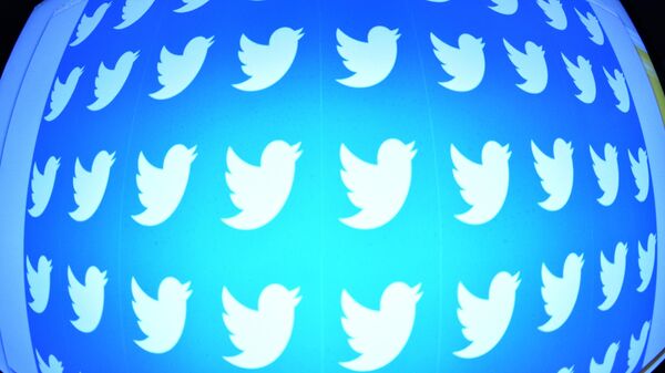 Logo mạng xã hội Twitter trên màn hình smartphone - Sputnik Việt Nam