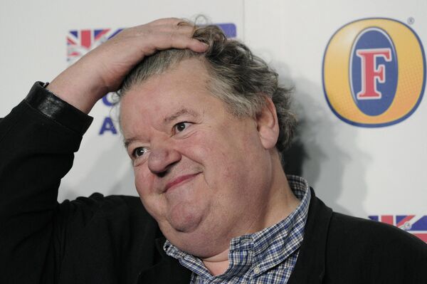 Nghệ sĩ kiêm diễn viên hài người Anh Robbie Coltrane tại Lễ trao giải British Comedy Awards ở London, năm 2011 - Sputnik Việt Nam