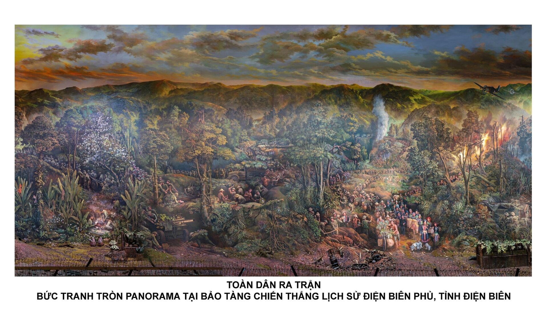 Trường đoạn Toàn dân ra trận trong tranh panorama về trận Điện Biên Phủ được trao giải nhất Giải thưởng Hội Mỹ thuật Việt Nam năm 2022 - Sputnik Việt Nam, 1920, 29.12.2022