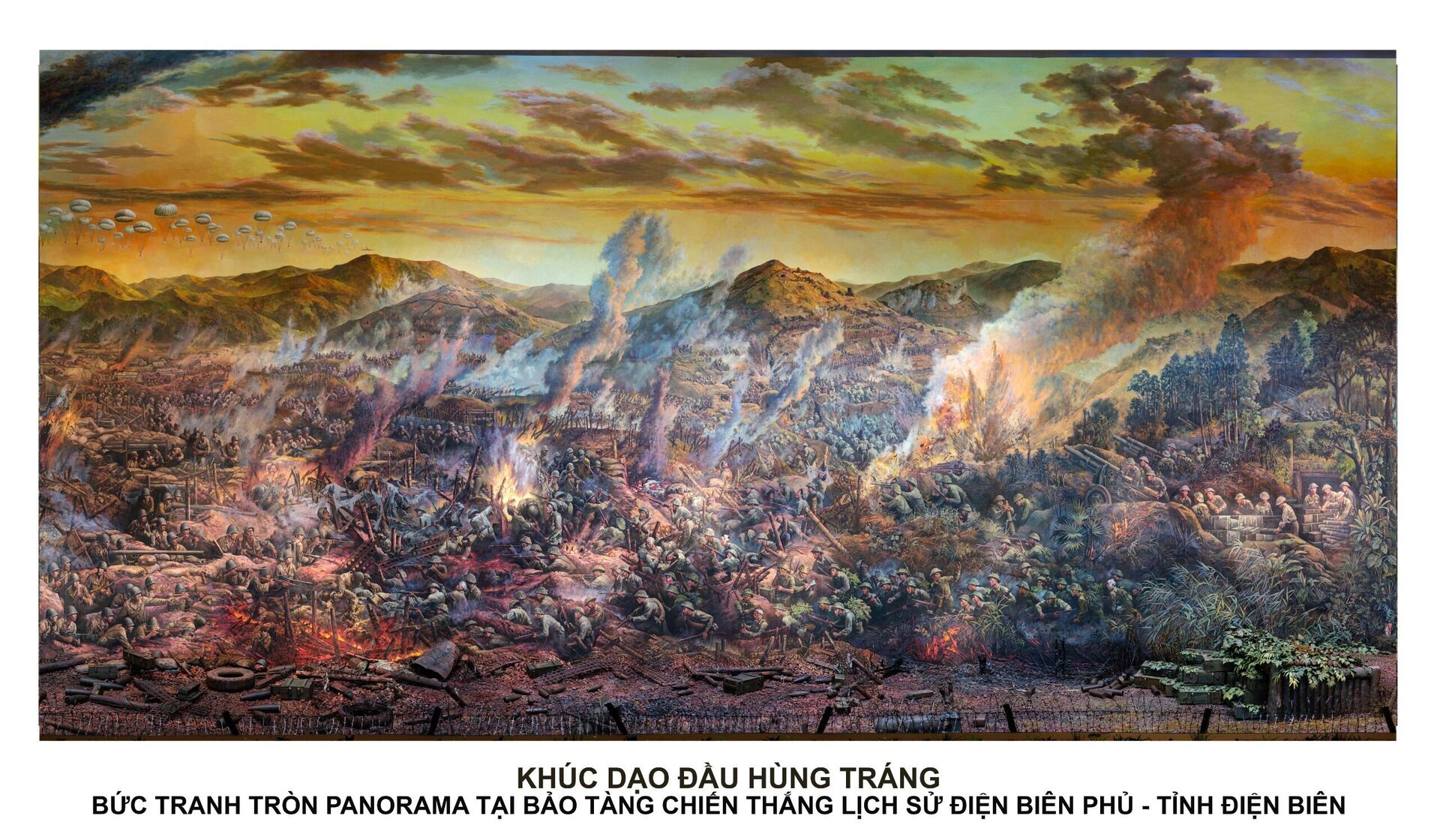 Trường đoạn Khúc dạo dầu hùng tráng trong tranh panorama về trận Điện Biên Phủ được trao giải nhất Giải thưởng Hội Mỹ thuật Việt Nam năm 2022 - Sputnik Việt Nam, 1920, 29.12.2022