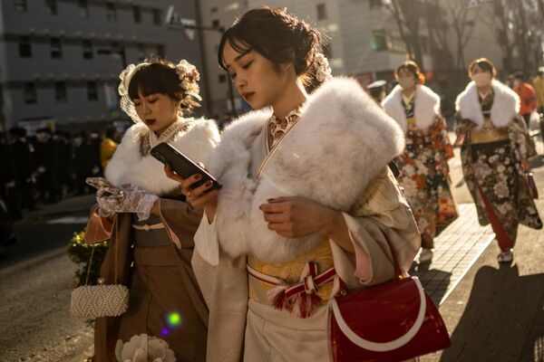 &quot;Ngày trưởng thành&quot; tại Yokohama, Nhật Bản. - Sputnik Việt Nam