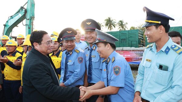 Thủ tướng Phạm Minh Chính dự Lễ ra quân triển khai dự án nâng cấp tuyến đường sắt Nha Trang - Sài Gòn - Sputnik Việt Nam