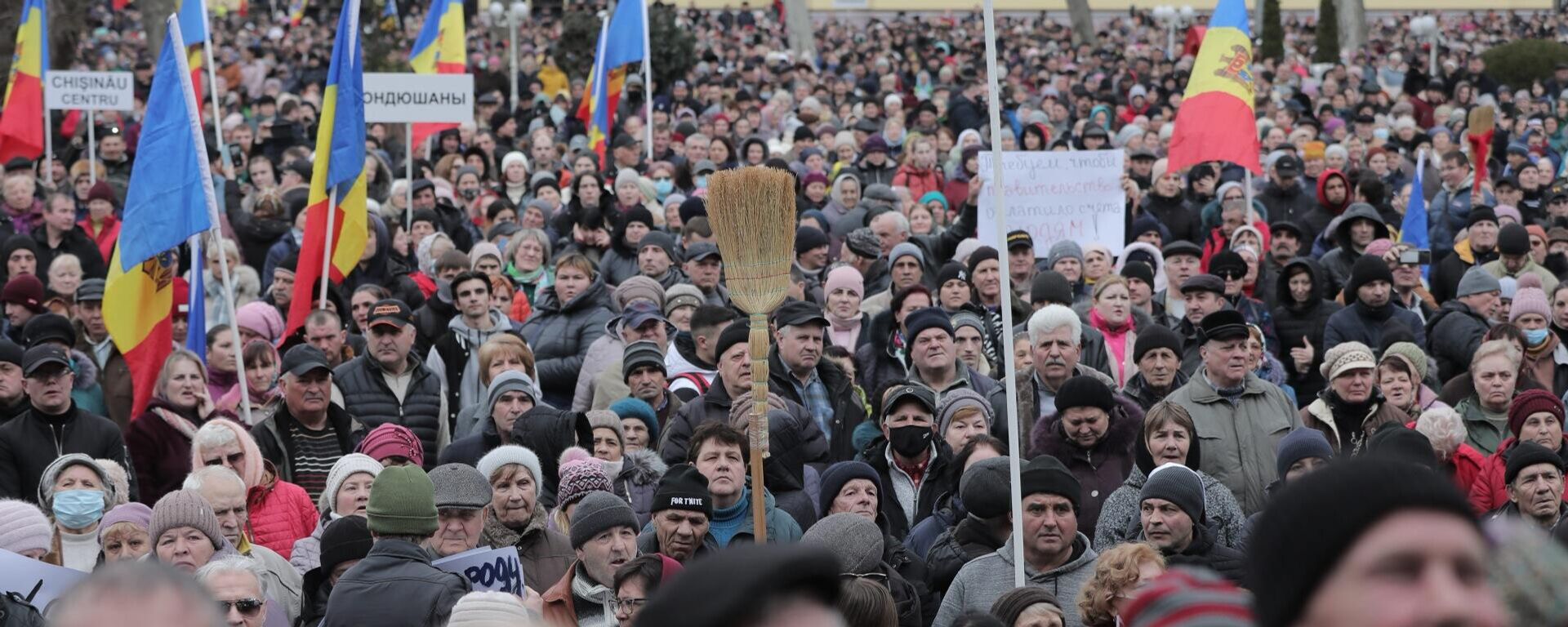 Biểu tình phản đối ở Moldova - Sputnik Việt Nam, 1920, 28.09.2025