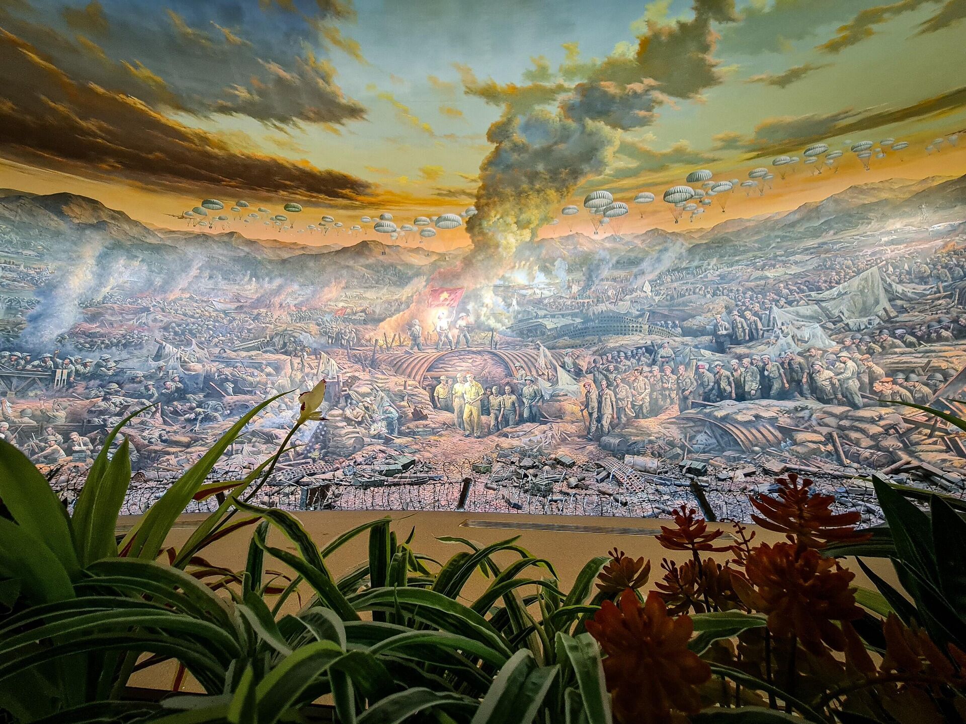 Bức tranh panorama “Trận chiến Điện Biên Phủ” tại Bảo tàng Chiến thắng lịch sử Điện Biên Phủ, tỉnh Điện Biên - Sputnik Việt Nam, 1920, 03.03.2023