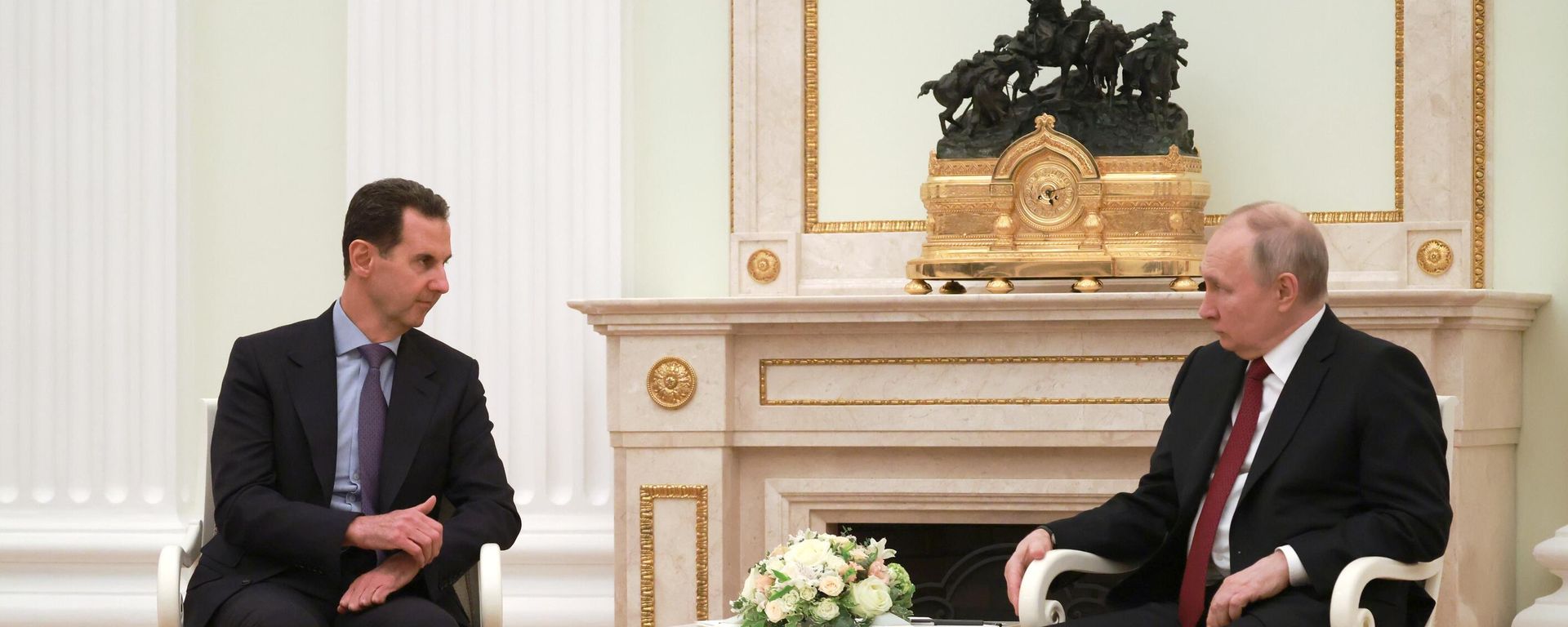 Cuộc đàm phán của Tổng thống Liên bang Nga V. Putin với Tổng thống Syria B. Assad - Sputnik Việt Nam, 1920, 16.03.2023