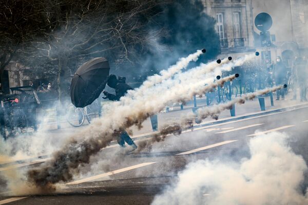 Người biểu tình ở thành phố Nantes của Pháp. - Sputnik Việt Nam