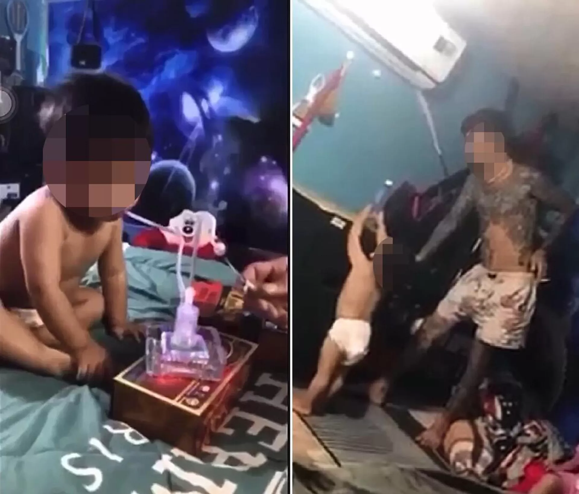 Ảnh từ mạng xã hội Việt Nam, được cho là ghi lại quá trình cho một em nhỏ làm quen với ma túy Ảnh từ mạng xã hội Việt Nam, được cho là ghi lại quá trình cho một em nhỏ làm quen với ma túy - Sputnik Việt Nam, 1920, 25.03.2023