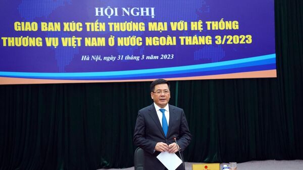 Giao ban xúc tiến thương mại với hệ thống Thương vụ Việt Nam ở nước ngoài - Sputnik Việt Nam