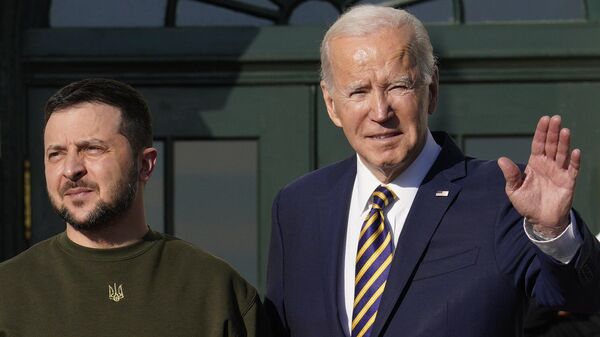 Cuộc gặp giữa Tổng thống Mỹ Joe Biden và Tổng thống Ukraina Vladimir Zelensky - Sputnik Việt Nam