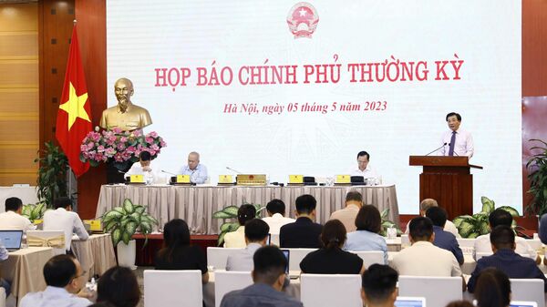 Họp báo Chính phủ thường kỳ tháng 4 năm 2023 - Sputnik Việt Nam