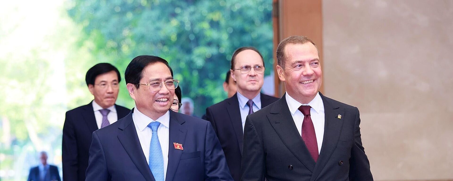 Thủ tướng Phạm Minh Chính tiếp Chủ tịch Đảng Nước Nga Thống nhất Dmitry Medvedev - Sputnik Việt Nam, 1920, 22.05.2023