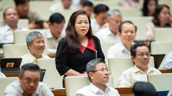 Đại biểu Vũ Thị Lưu Mai: Đất nước không thiếu người tài nhưng thực sự cần một chính sách tiền lương đủ mạnh, tạo động lực, niềm tin cho người lao động. - Sputnik Việt Nam