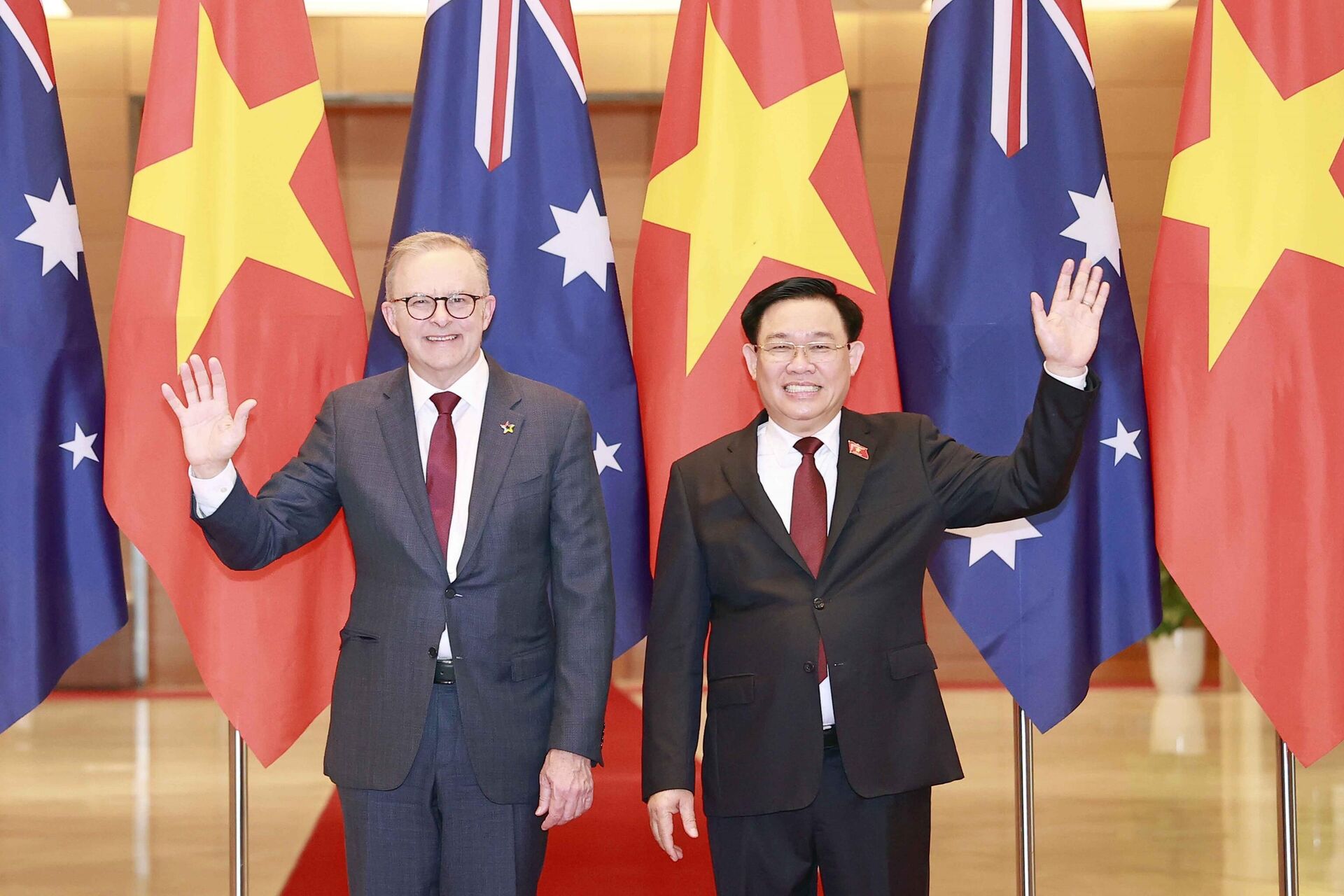 Chủ tịch Quốc hội Vương Đình Huệ tiếp Thủ tướng Australia Anthony Albanese - Sputnik Việt Nam, 1920, 05.06.2023