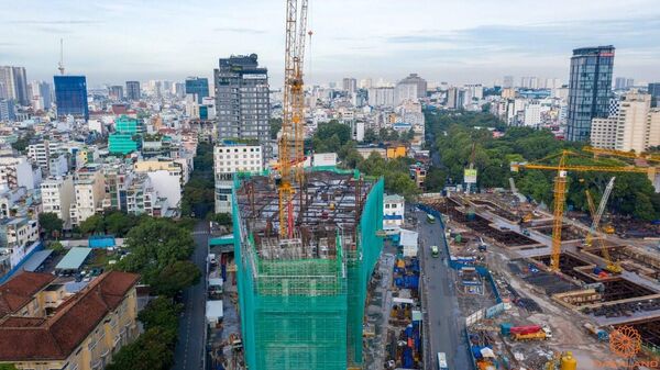 Tiến độ thi công dự án căn hộ One Central Saigon Quận 1 - Sputnik Việt Nam