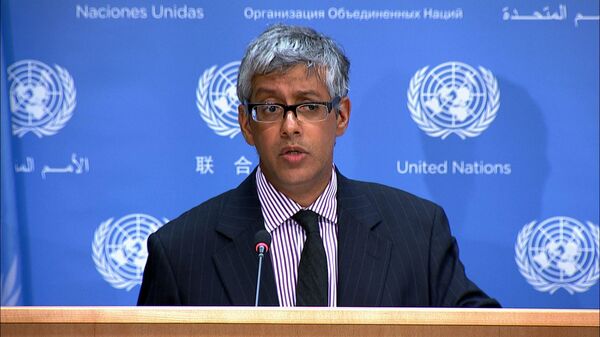 Ông Farhan Haq, phó phát ngôn viên của Tổng thư ký LHQ - Sputnik Việt Nam