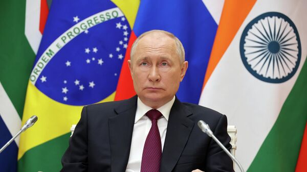 Tổng thống Nga Vladimir Putin tham dự hội nghị thượng đỉnh BRICS - Sputnik Việt Nam