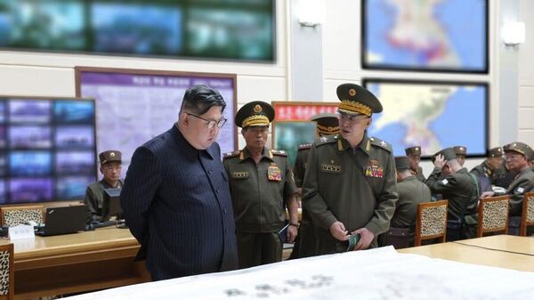 Nhà lãnh đạo Triều Tiên Kim Jong-un - Sputnik Việt Nam