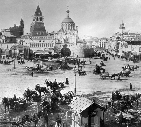 Quảng trường Lubyanskaya ở Moskva. 1899 Quảng trường Lubyanskaya ở Moskva. 1899 - Sputnik Việt Nam