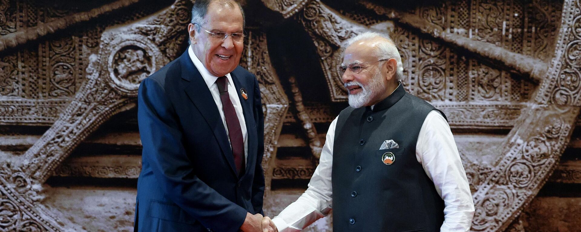 Thủ tướng Ấn Độ Narendra Modi và Ngoại trưởng Nga Sergei Lavrov - Sputnik Việt Nam, 1920, 10.09.2023