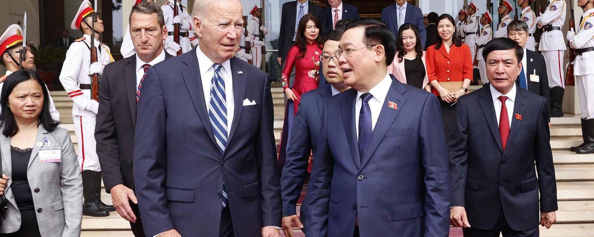 Chủ tịch Quốc hội Vương Đình Huệ hội kiến Tổng thống Hoa Kỳ Joe Biden  - Sputnik Việt Nam, 1920, 12.09.2023