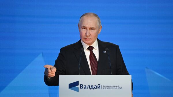 Tổng thống Nga Putin phát biểu tại Câu lạc bộ Thảo luận Quốc tế “Valdai” - Sputnik Việt Nam