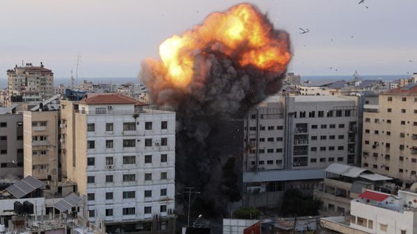 Vụ bắn phá vào các tòa nhà ở thành phố Gaza của Palestine - Sputnik Việt Nam