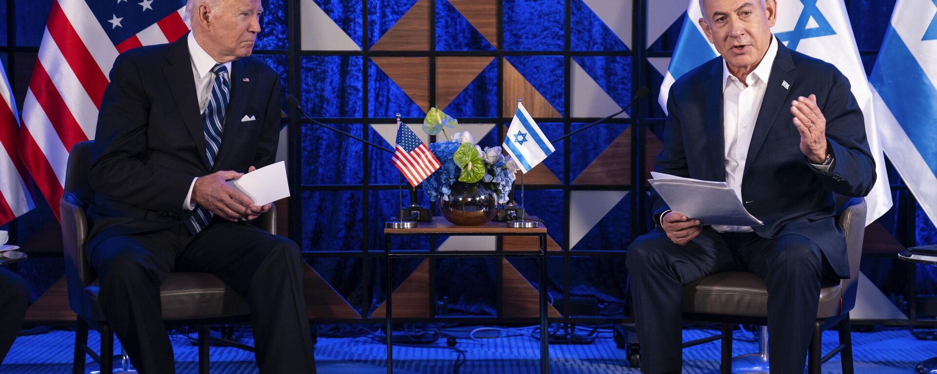 Tổng thống Joe Biden gặp Thủ tướng Israel Benjamin Netanyahu - Sputnik Việt Nam, 1920, 05.02.2024