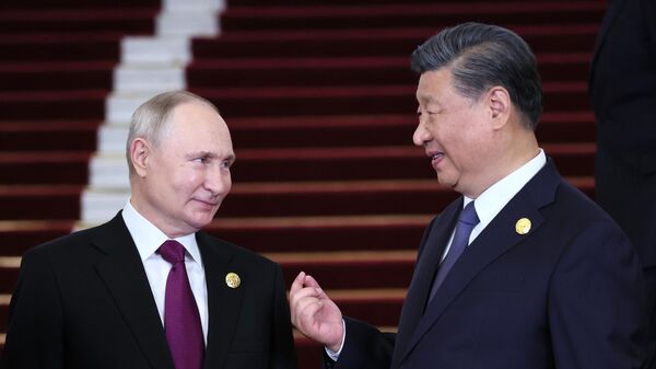 Tổng thống Nga Vladimir Putin và Chủ tịch Trung Quốc Tập Cận Bình - Sputnik Việt Nam