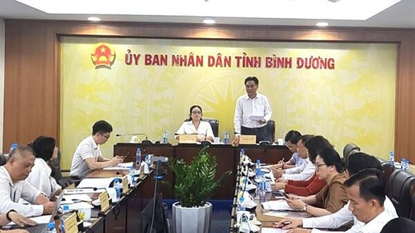 Đoàn kiểm tra của Bộ Nội vụ làm việc tại Bình Dương. - Sputnik Việt Nam