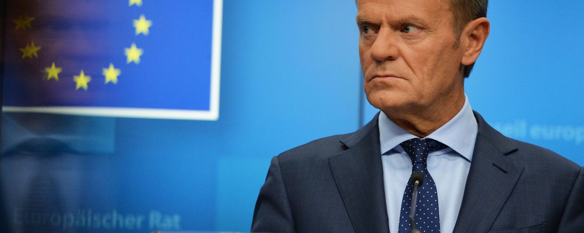 Chủ tịch Hội đồng Châu Âu Donald Tusk tại hội nghị thượng đỉnh EU ở Brussels - Sputnik Việt Nam, 1920, 11.09.2025
