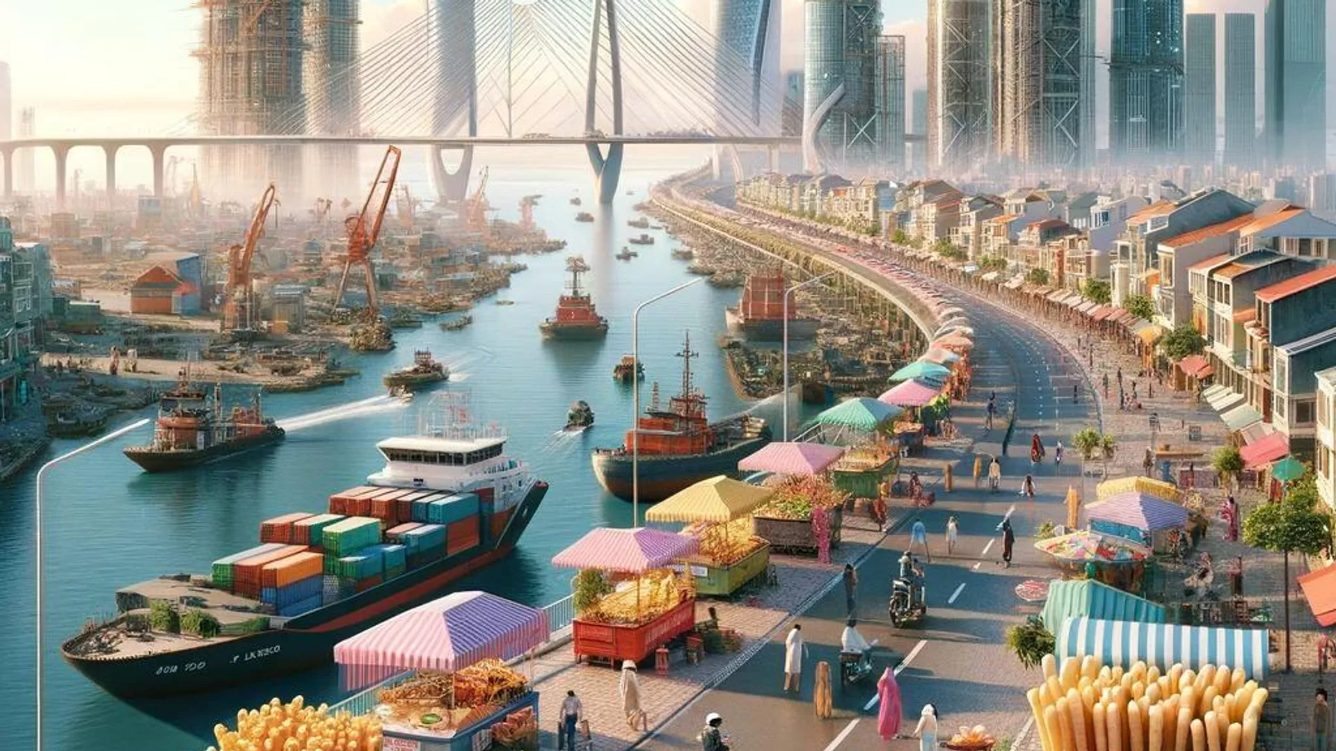 Thành phố cảng của tương lai: Khi AI phác họa Hải Phòng năm 2050